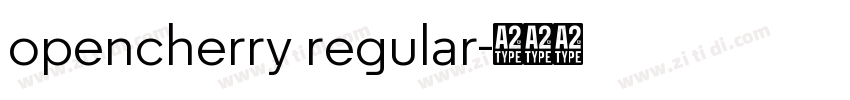 opencherry regular字体转换